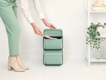 Sort & Go Stapelbarer Abfalleimer 20 l - Jade Green - Brabantia