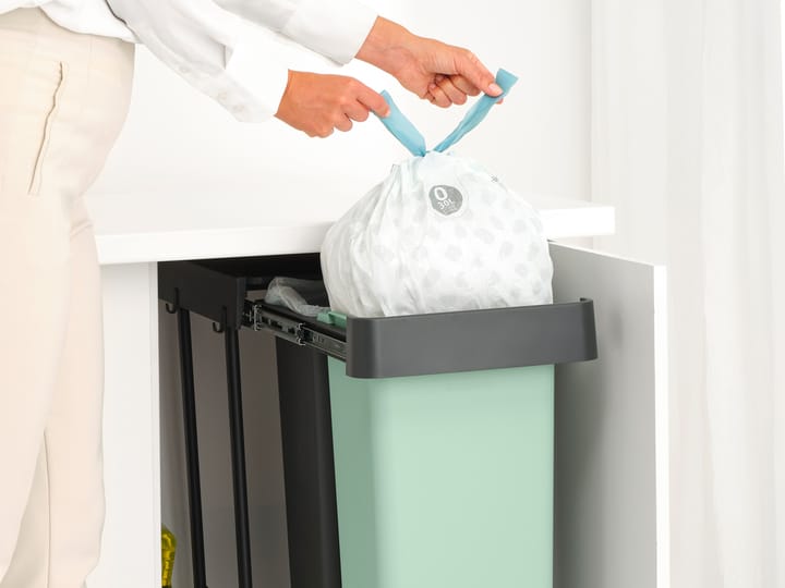 Sort&Go Einbaueimer, 2x30 L - Dunkelgrau - Brabantia