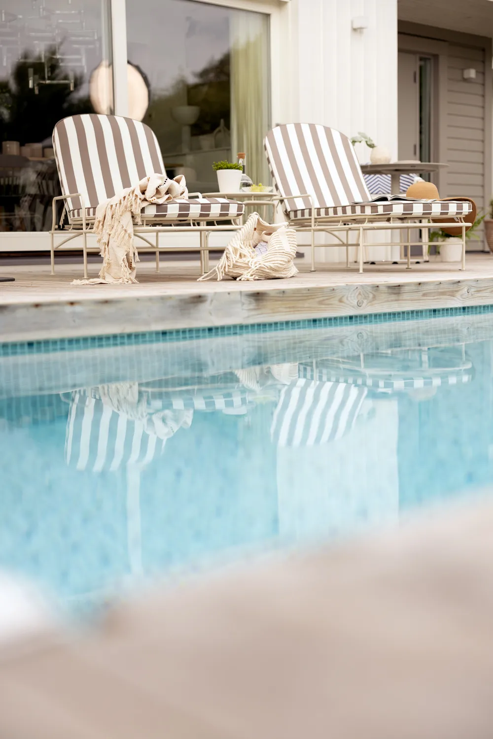 Arts Ruhebett 196x96 cm, Soft White-yellow stripes Brafab