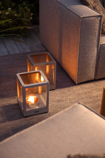 Belfort Windlicht - Light grey, 28 cm - Brafab