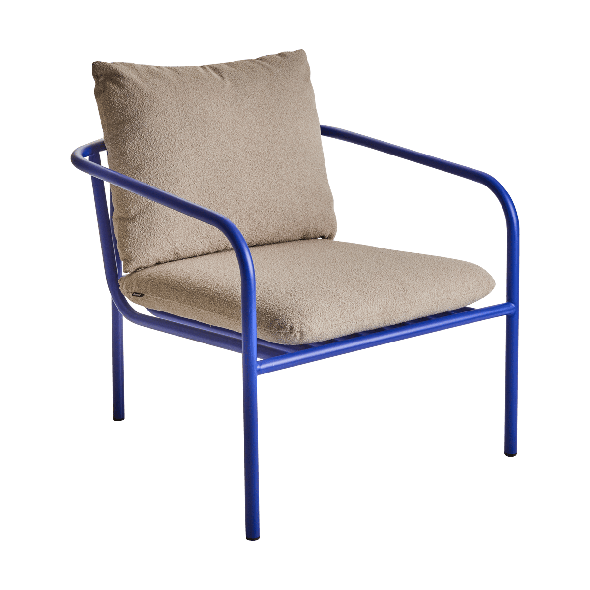 Brafab Bendt Loungesessel Teddy beige-indigo blue