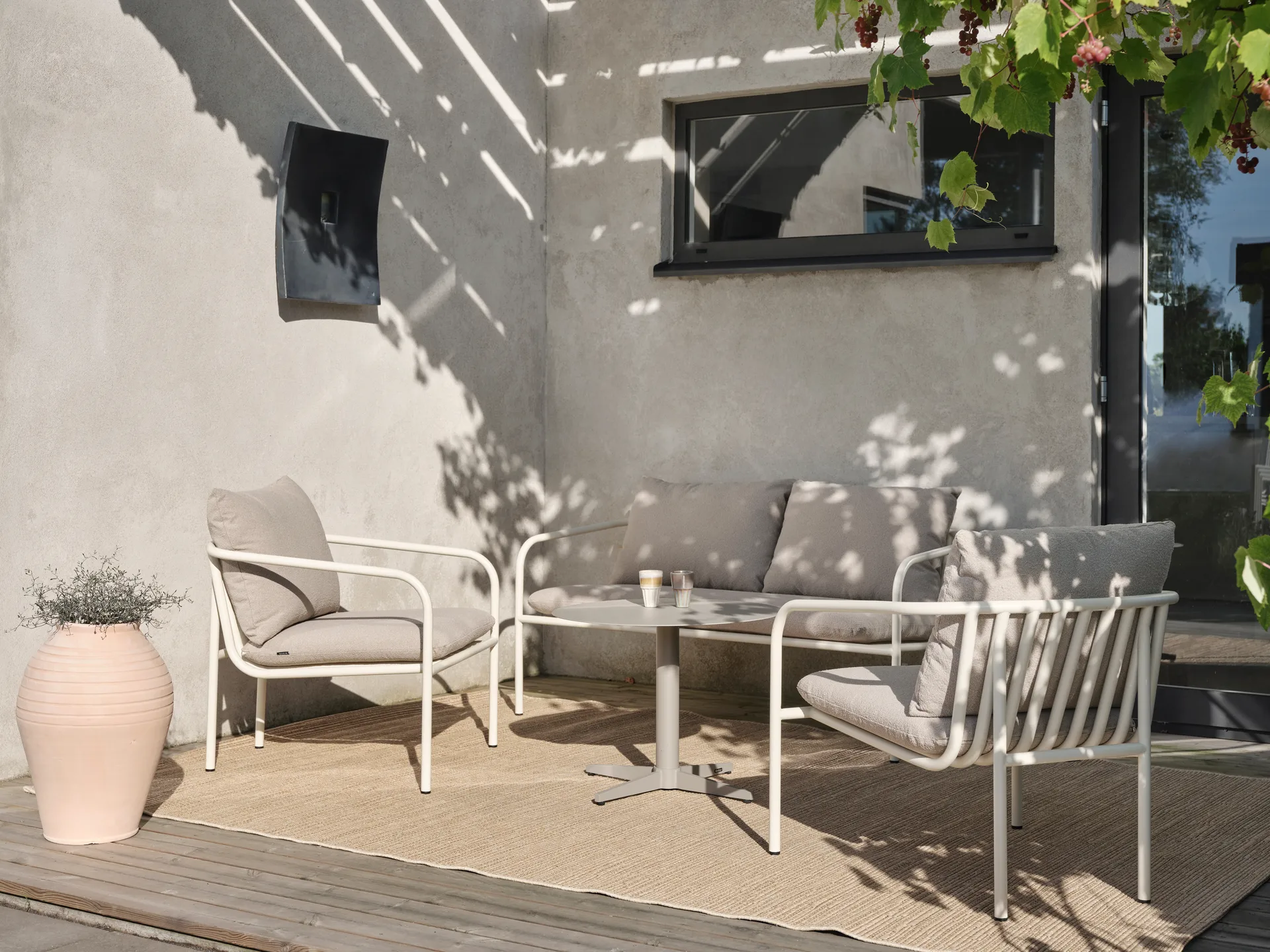 Bendt Loungesessel, Teddy beige-peach Brafab