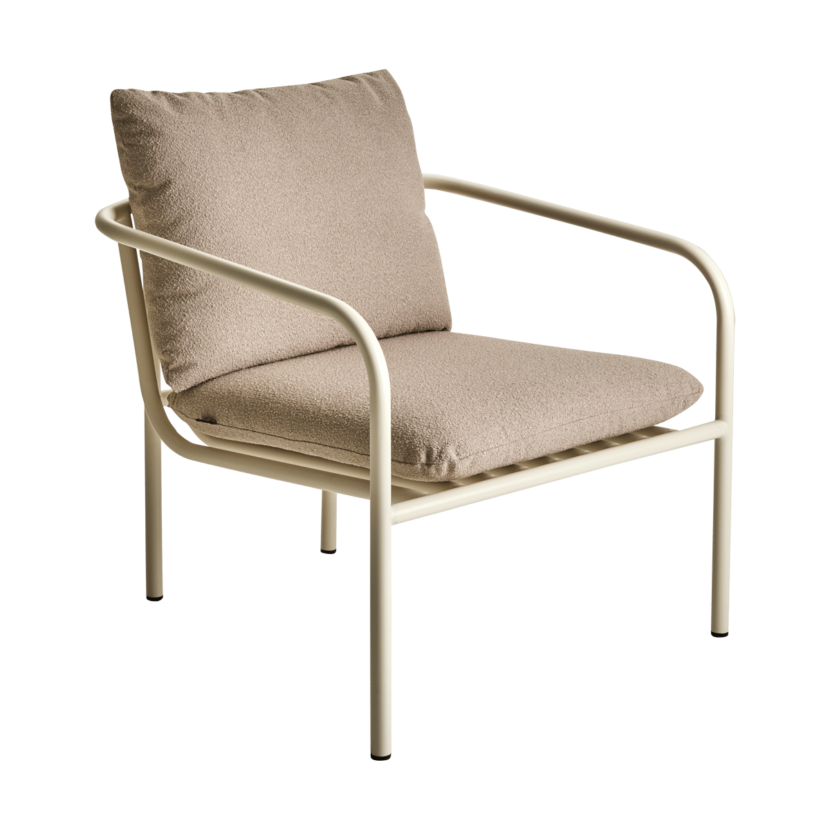Brafab Bendt Loungesessel Teddy beige-pearl white