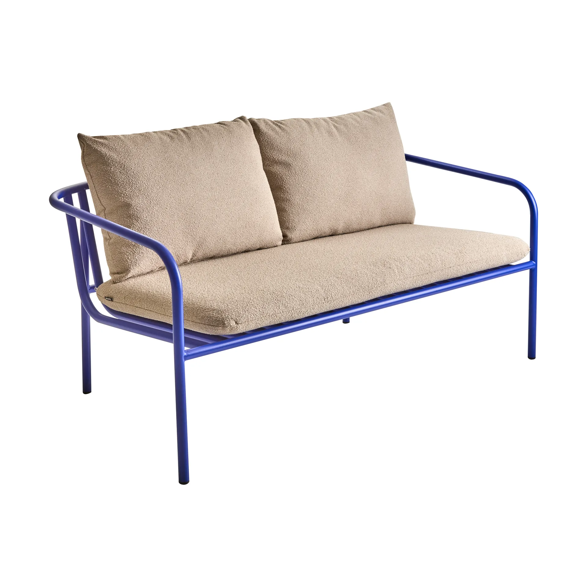 Bendt Sofa, Teddy beige-indigo blue Brafab