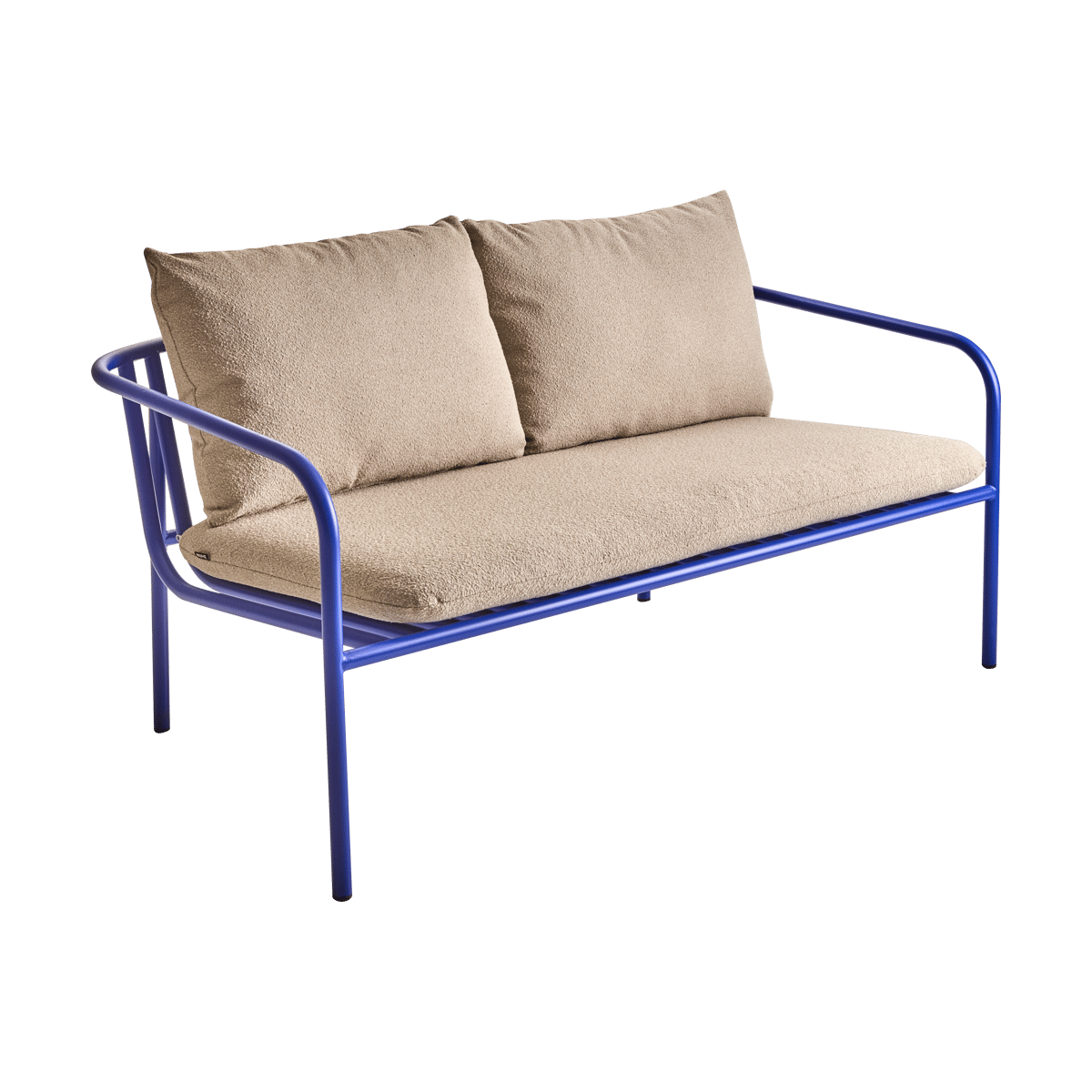 Brafab Bendt Sofa Teddy beige-indigo blue