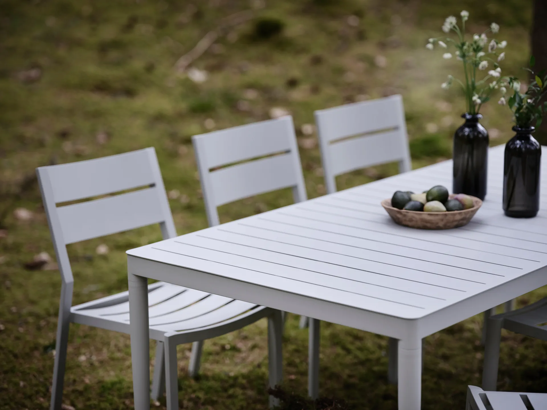 Bigby Esstisch, Light grey, 195x90 cm Brafab