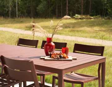 Bigby Esstisch - Zin Red, 195x90 cm - Brafab