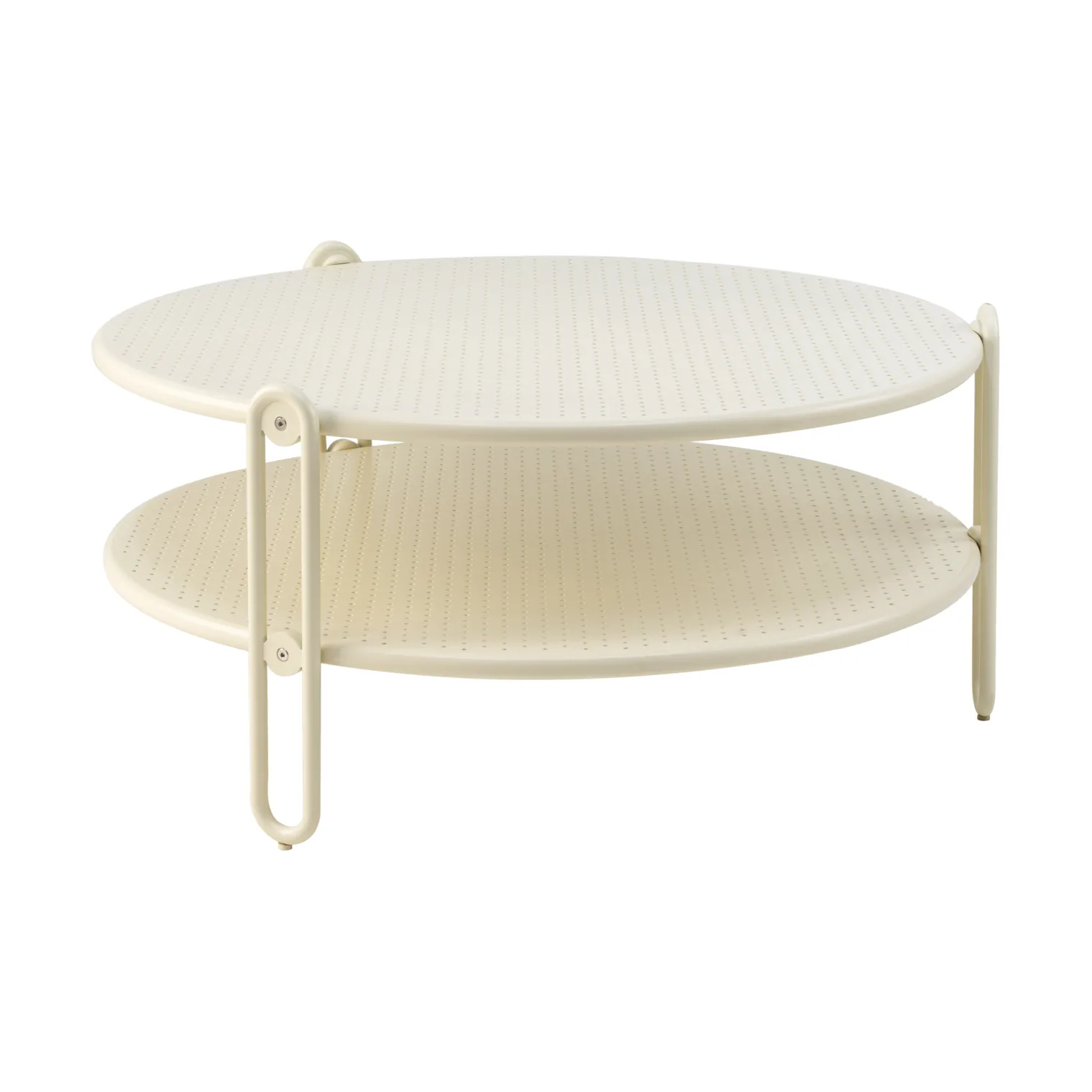 Blixt Couchtisch, Pearl white, Ø85 cm Brafab