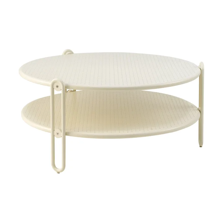 Blixt Couchtisch - Pearl white, Ø85 cm - Brafab