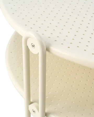 Blixt Couchtisch - Pearl white, Ø85 cm - Brafab