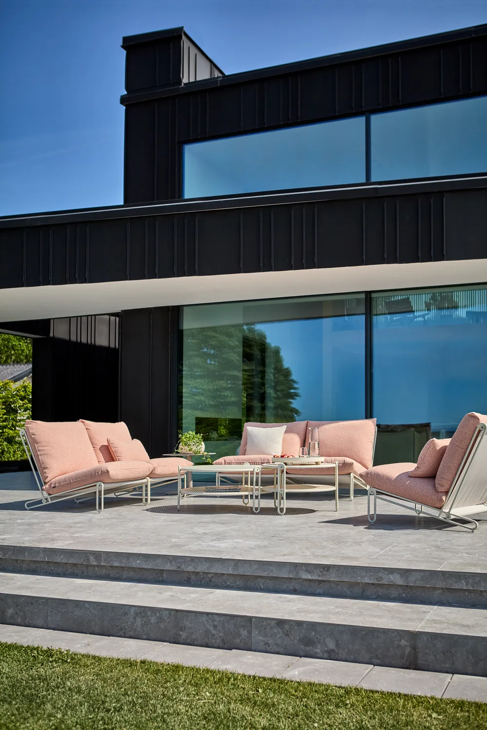 Blixt Couchtisch, Pearl white, Ø85 cm Brafab