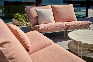 Blixt Couchtisch - Pearl white, Ø85 cm - Brafab