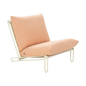 Blixt Loungesessel - Pearl white-teddy orange - Brafab