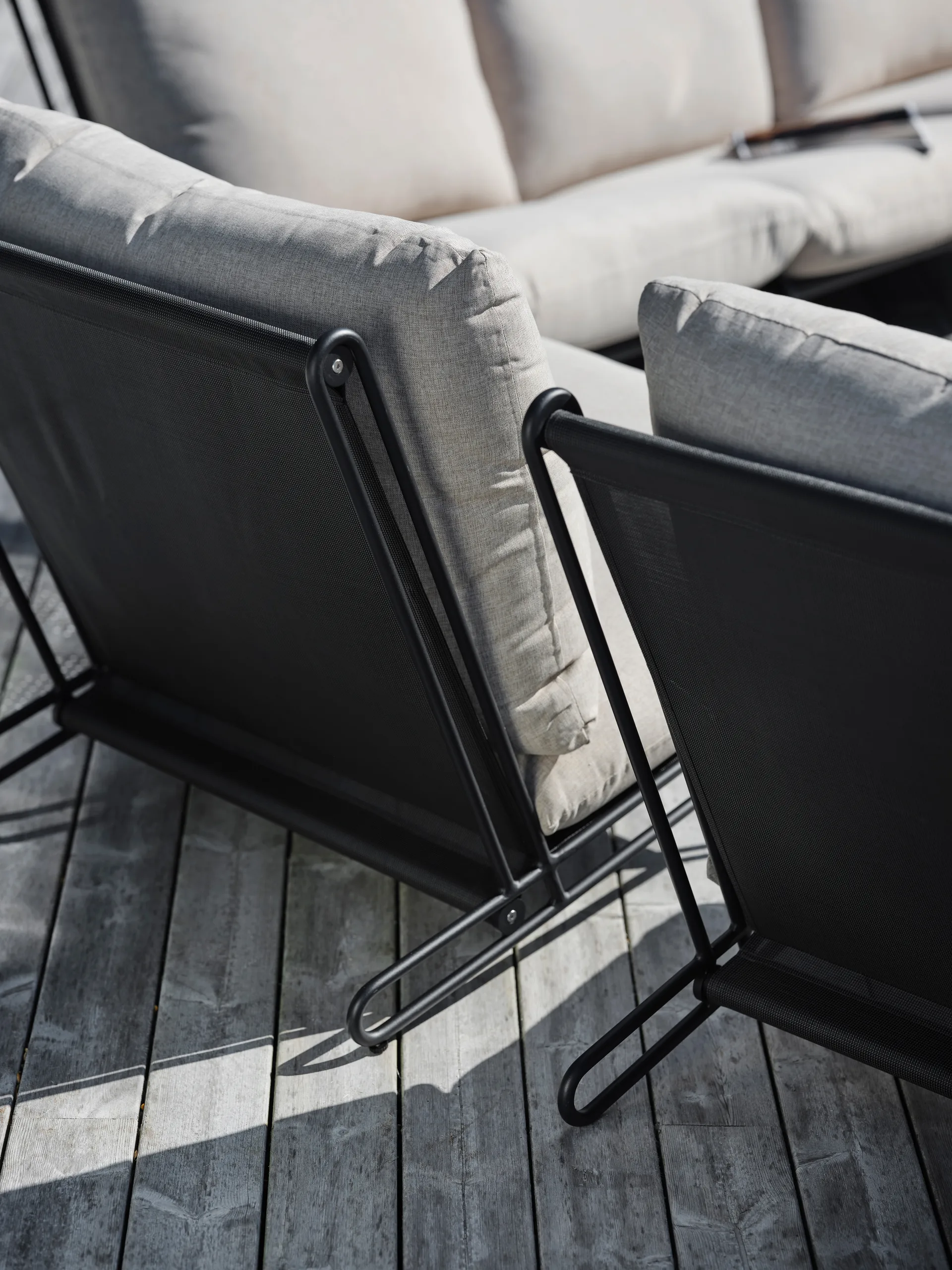 Blixt Loungesessel, Schwarz-clay beige Brafab