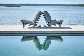 Blixt Loungesessel - Schwarz-Teddy ant - Brafab