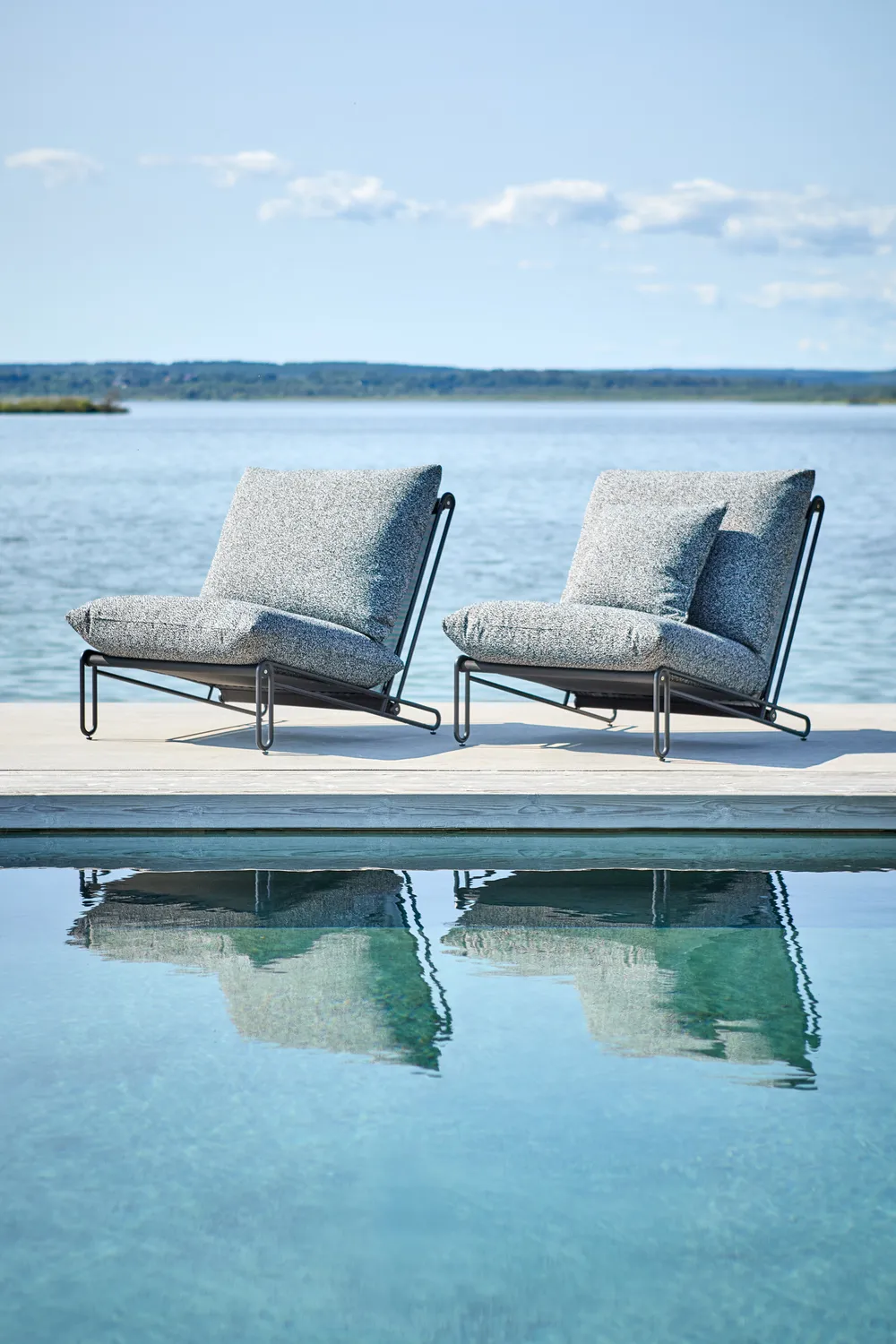 Blixt Loungesessel, Schwarz-Teddy ant Brafab