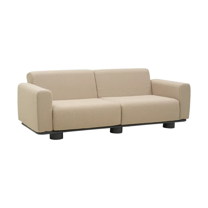 Bolster Sofa - Anthrazit-teddy beige, 2,5-Sitzer - Brafab