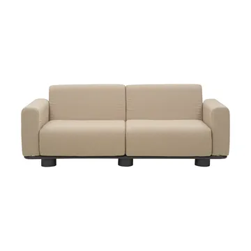 Bolster Sofa - Anthrazit-teddy beige, 2,5-Sitzer - Brafab