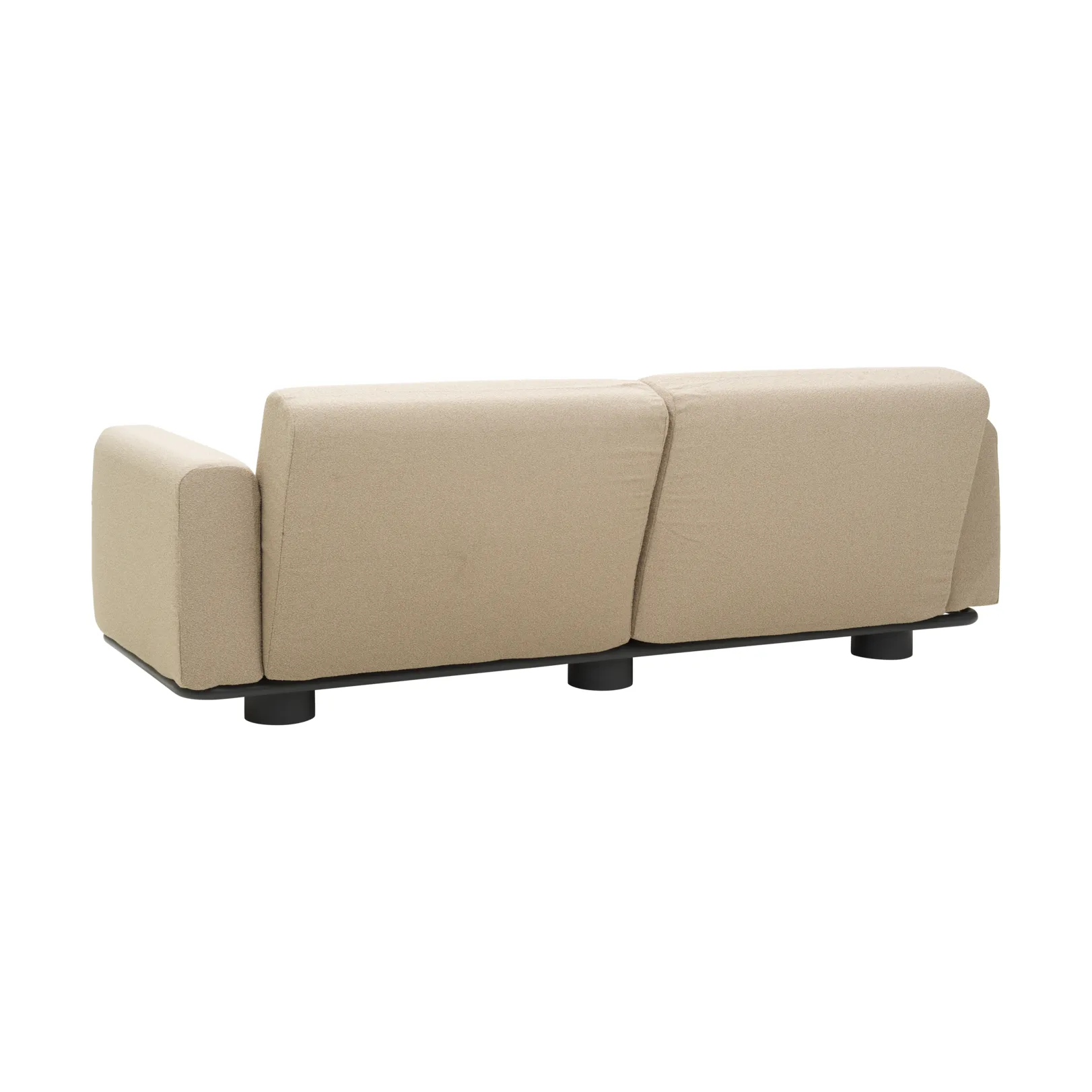 Bolster Sofa, Anthrazit-teddy beige, 2,5-Sitzer Brafab