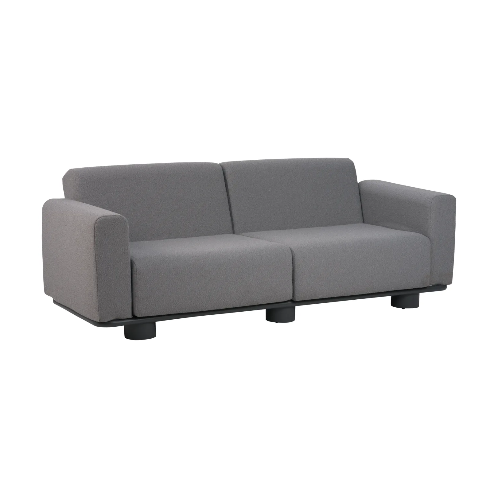 Bolster Sofa, Anthrazit-teddy grey, 2,5-Sitzer Brafab