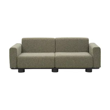 Bolster Sofa - Anthrazit-teddy verde, 2,5-Sitzer - Brafab