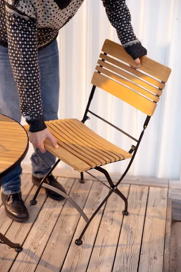 Brewer Esszimmerstuhl - Schwarz-Teak - Brafab