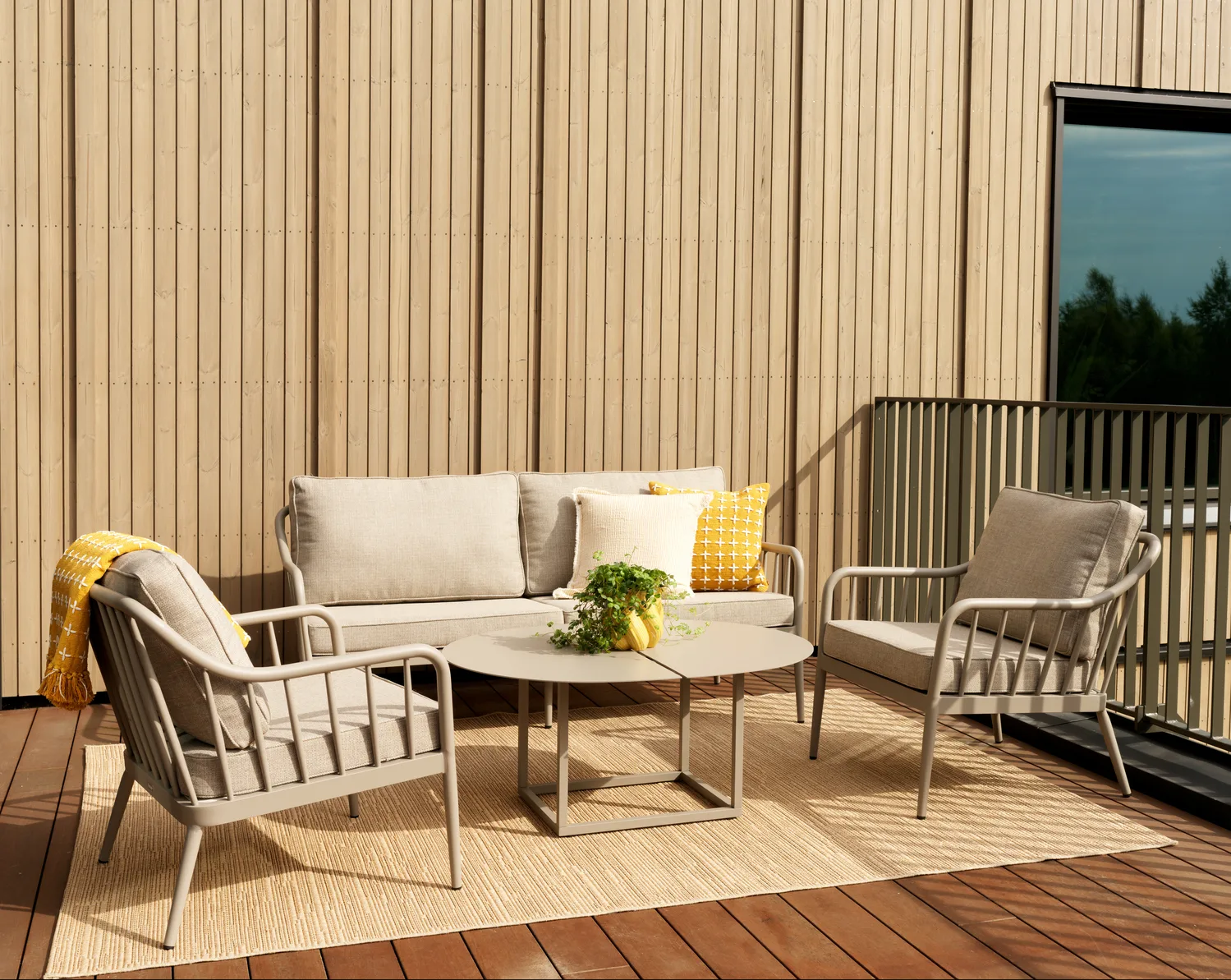 Coleville Sessel, Khaki-burlap beige Brafab