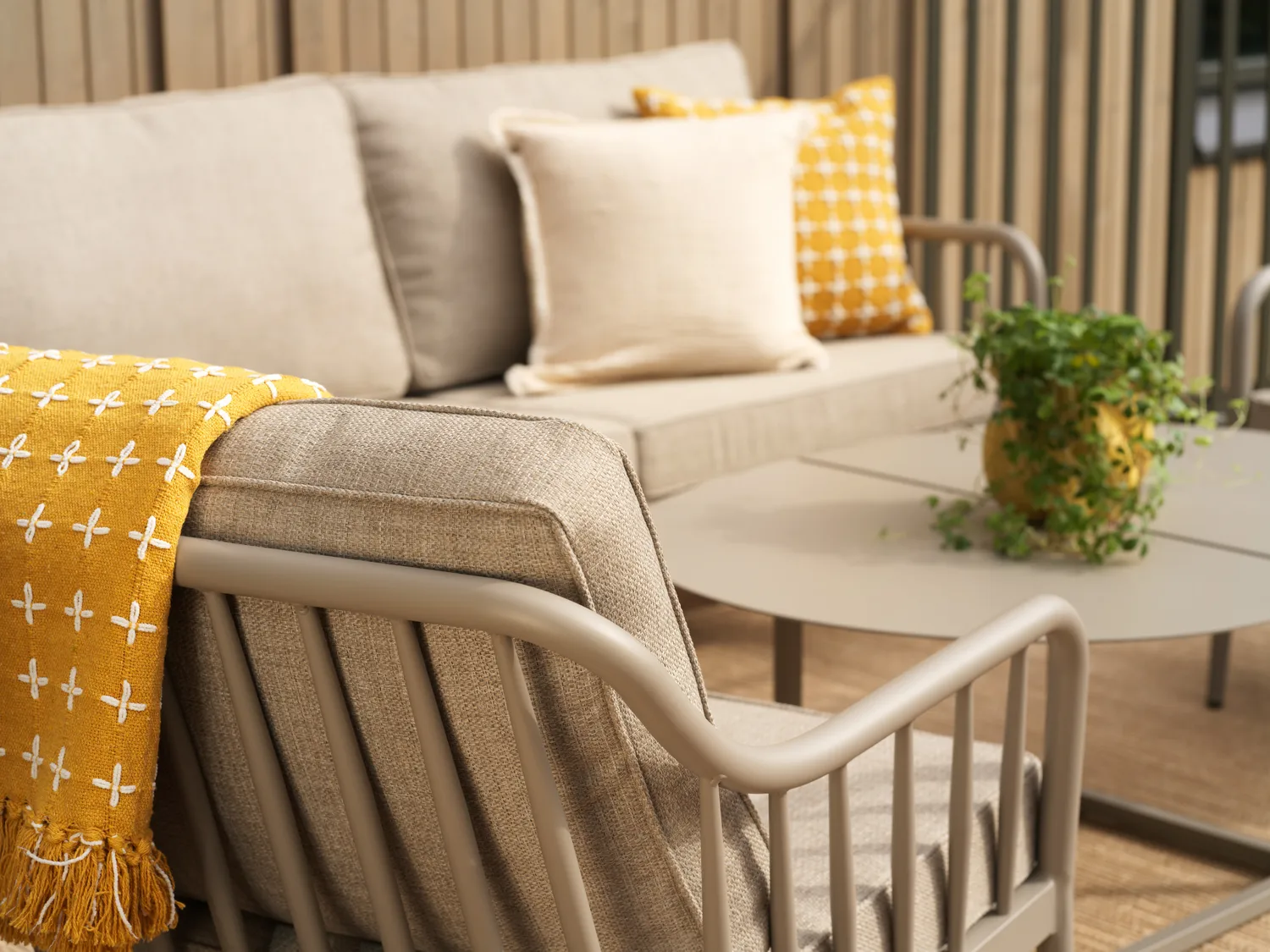 Coleville Sessel, Khaki-burlap beige Brafab