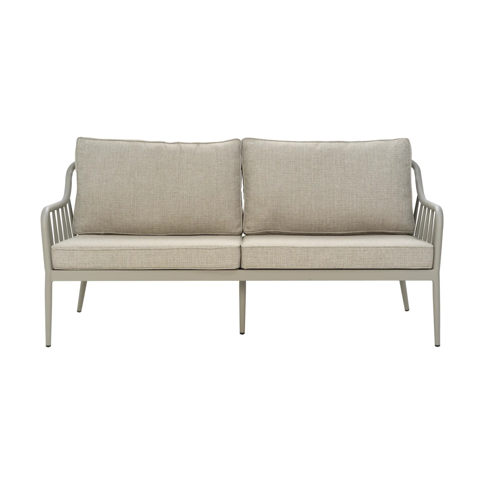 Coleville Sofa, Khaki-burlap beige, 3-Sitzer Brafab