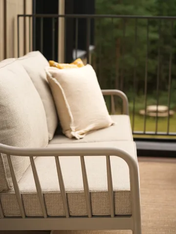 Coleville Sofa - Khaki-burlap beige, 3-Sitzer - Brafab