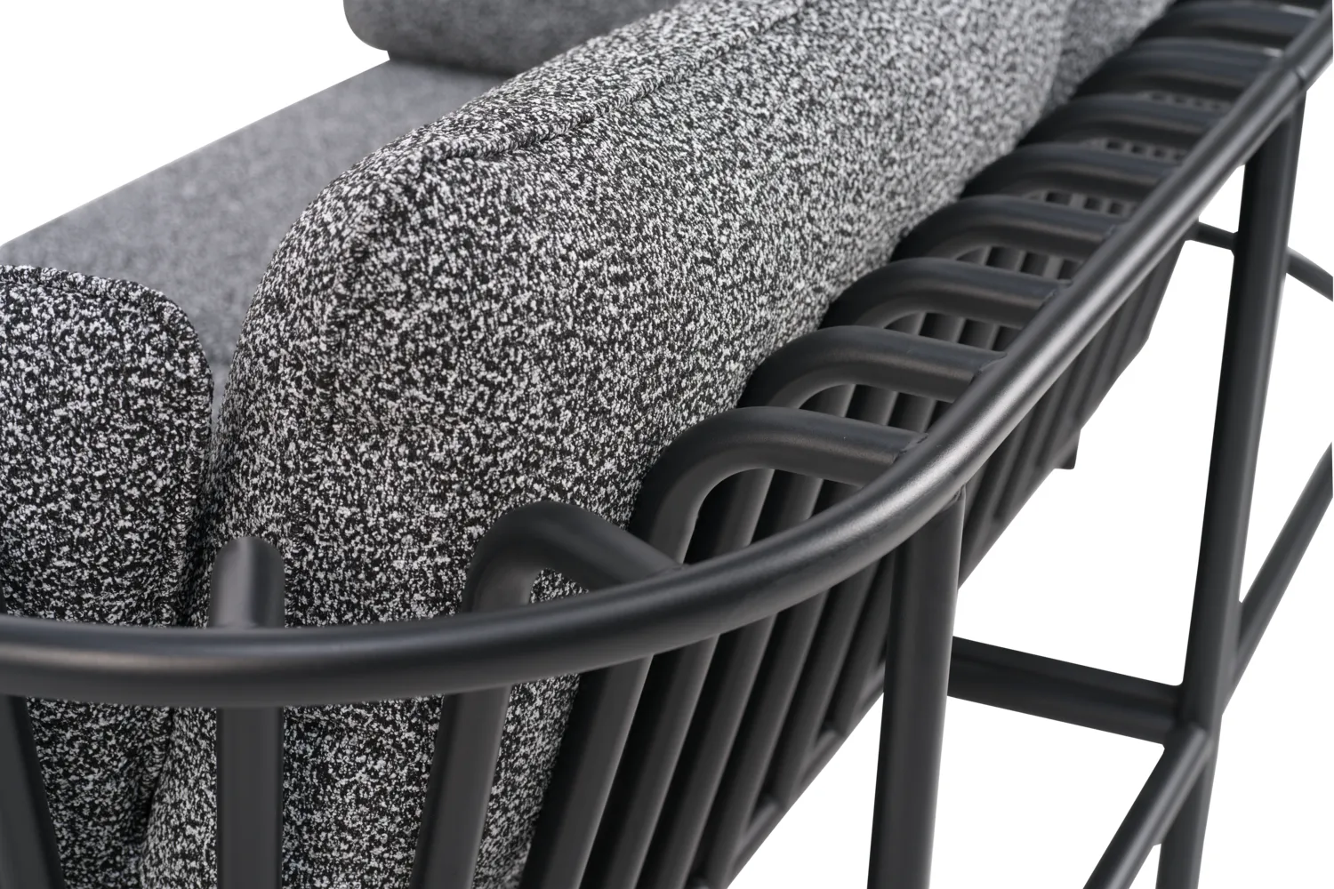 Collier Sessel, Schwarz-Teddy ant Brafab