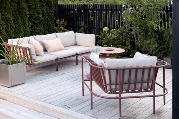 Collier Sessel - Zin red-teddy beige - Brafab