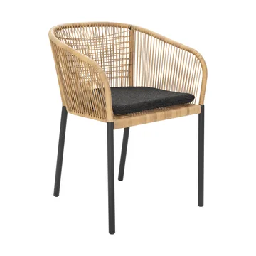 Delta Armlehnstuhl - Schwarz-natur - Brafab