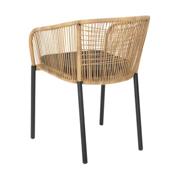 Delta Armlehnstuhl - Schwarz-natur - Brafab