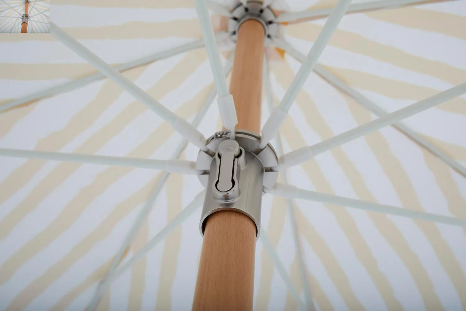 Gatsby Sonnenschirm, Yellow stripe, Ø185 cm Brafab