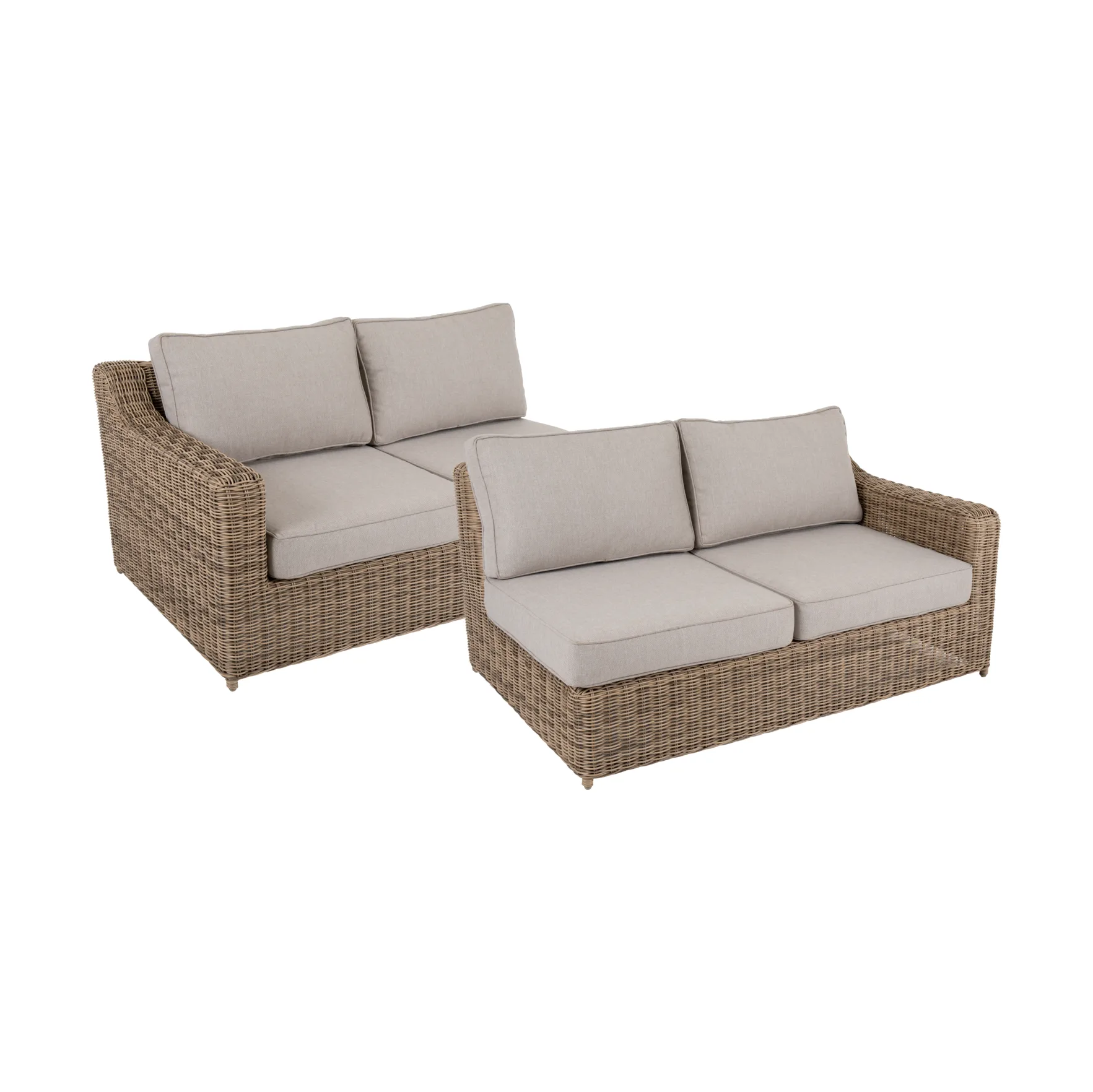 Glendon Sofa-Modul, Rustic-beige, Abschluss rechts und links 2-teilig Brafab