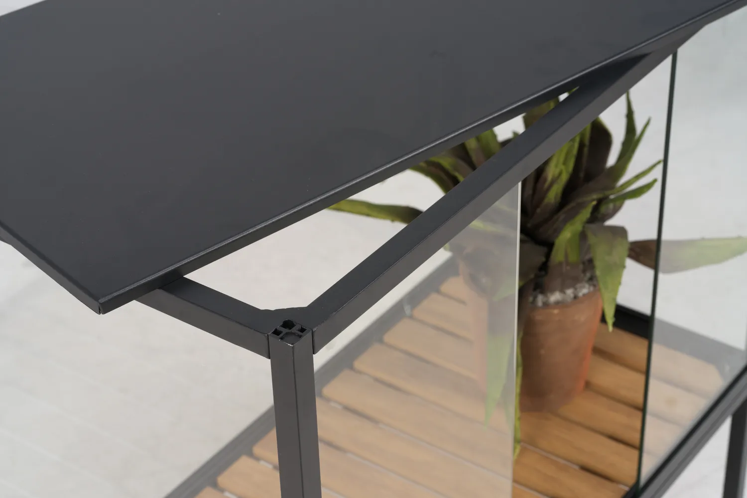 Grower Greens Pflanzenschrank, Schwarz, 81x82 cm Brafab