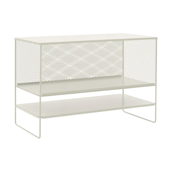 Haru Außenküche Unterschrank mit Regalen 120x90x60 cm - Pearl white - Brafab