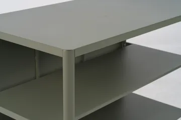 Kelia Outdoorküche Bank mit Regalen - Nordic green, 121x91x64 cm - Brafab