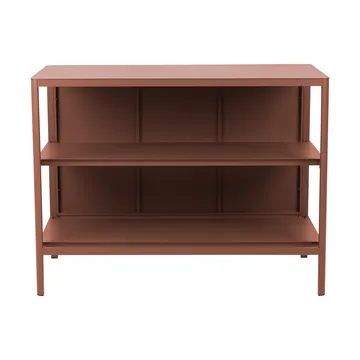 Kelia Outdoorküche Bank mit Regalen - Zin red, 121x91x64 cm - Brafab