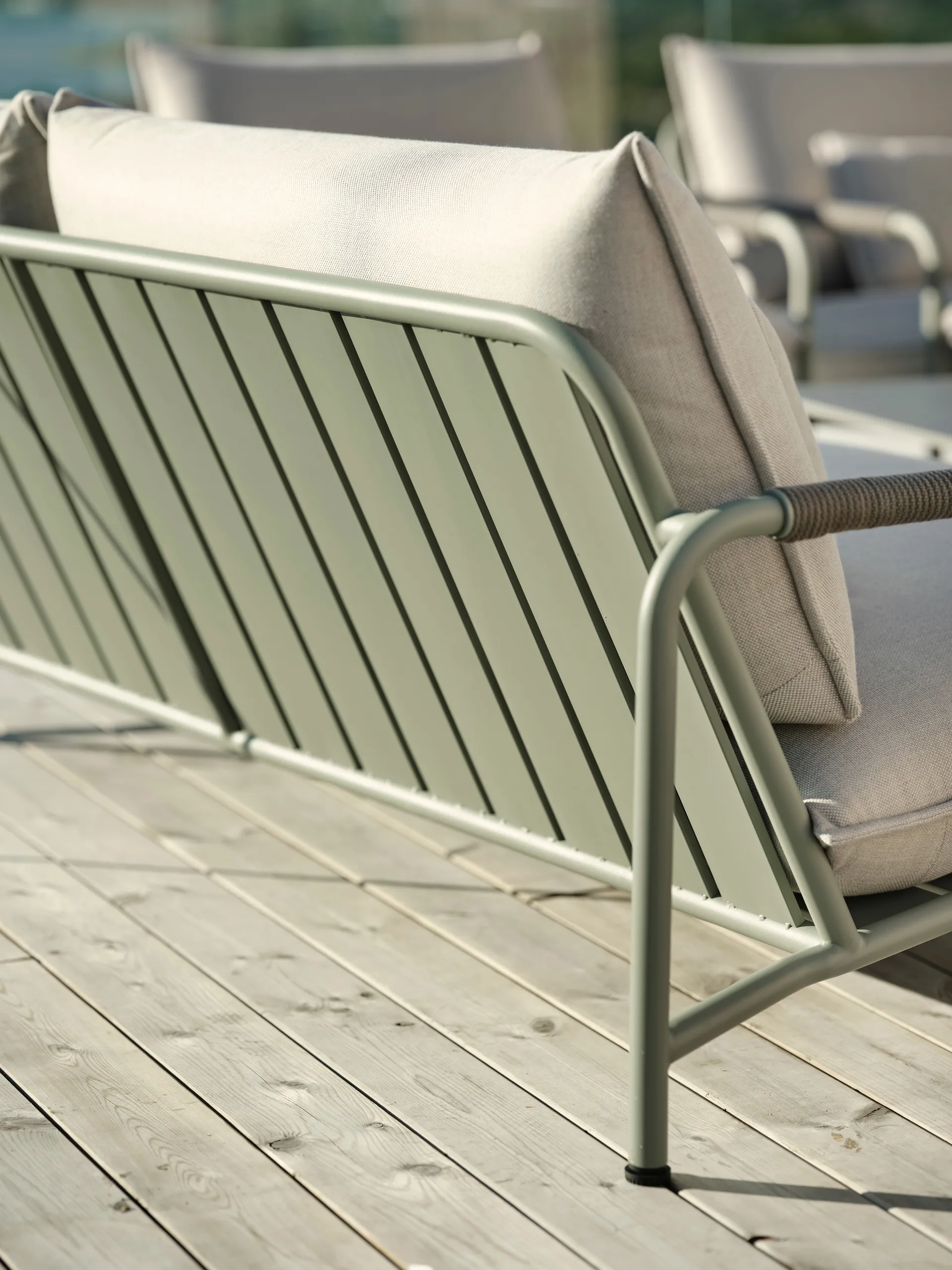 Lerberget 2,5-Sitzer Sofa, Grün-Asche Brafab