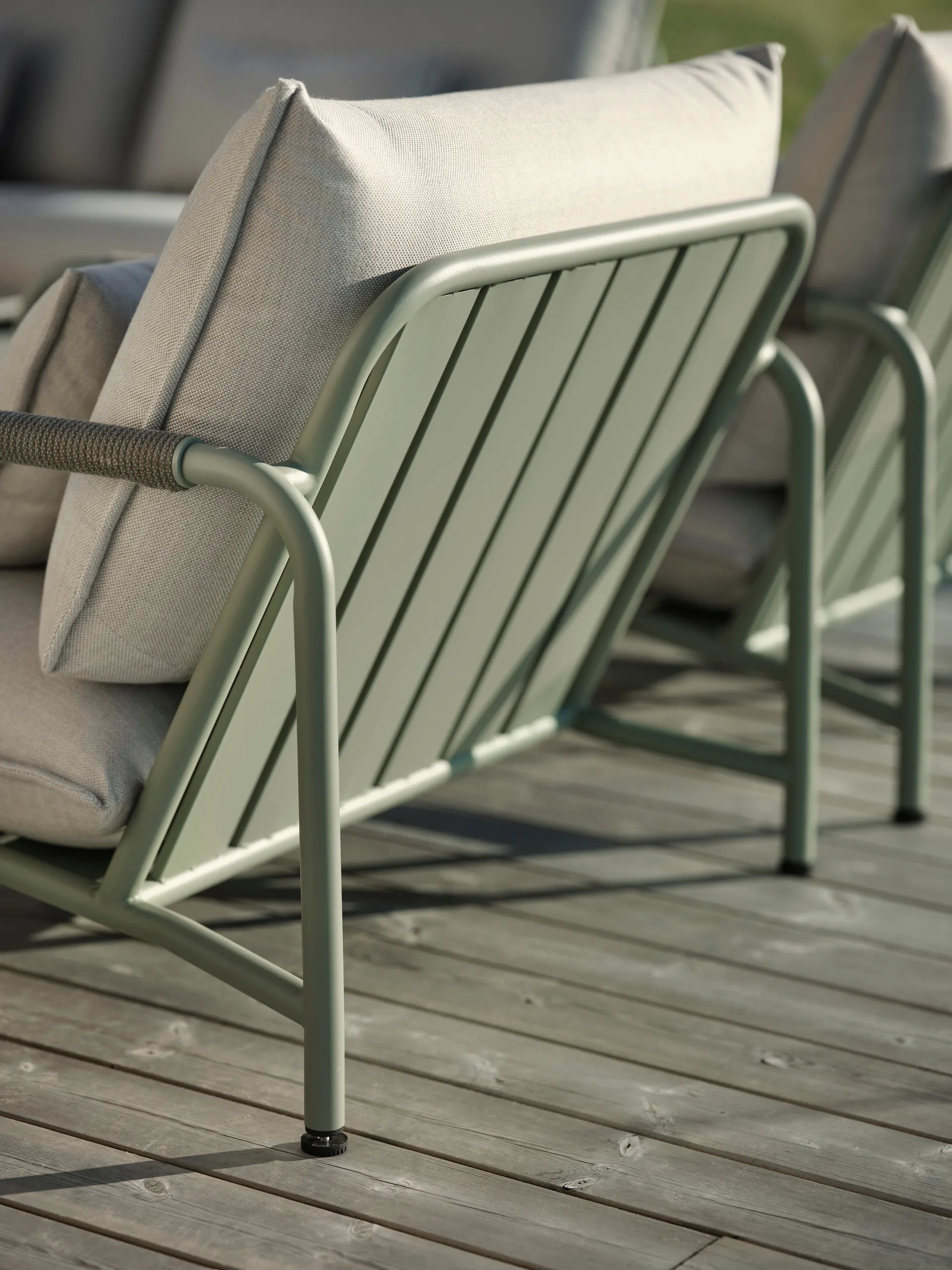 Lerberget Loungesessel, Grün-Asche Brafab