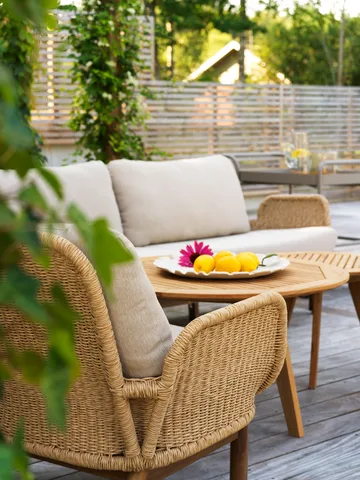 Lily Sofa - Twist straw-plush wheat, 2,5-Sitzer - Brafab