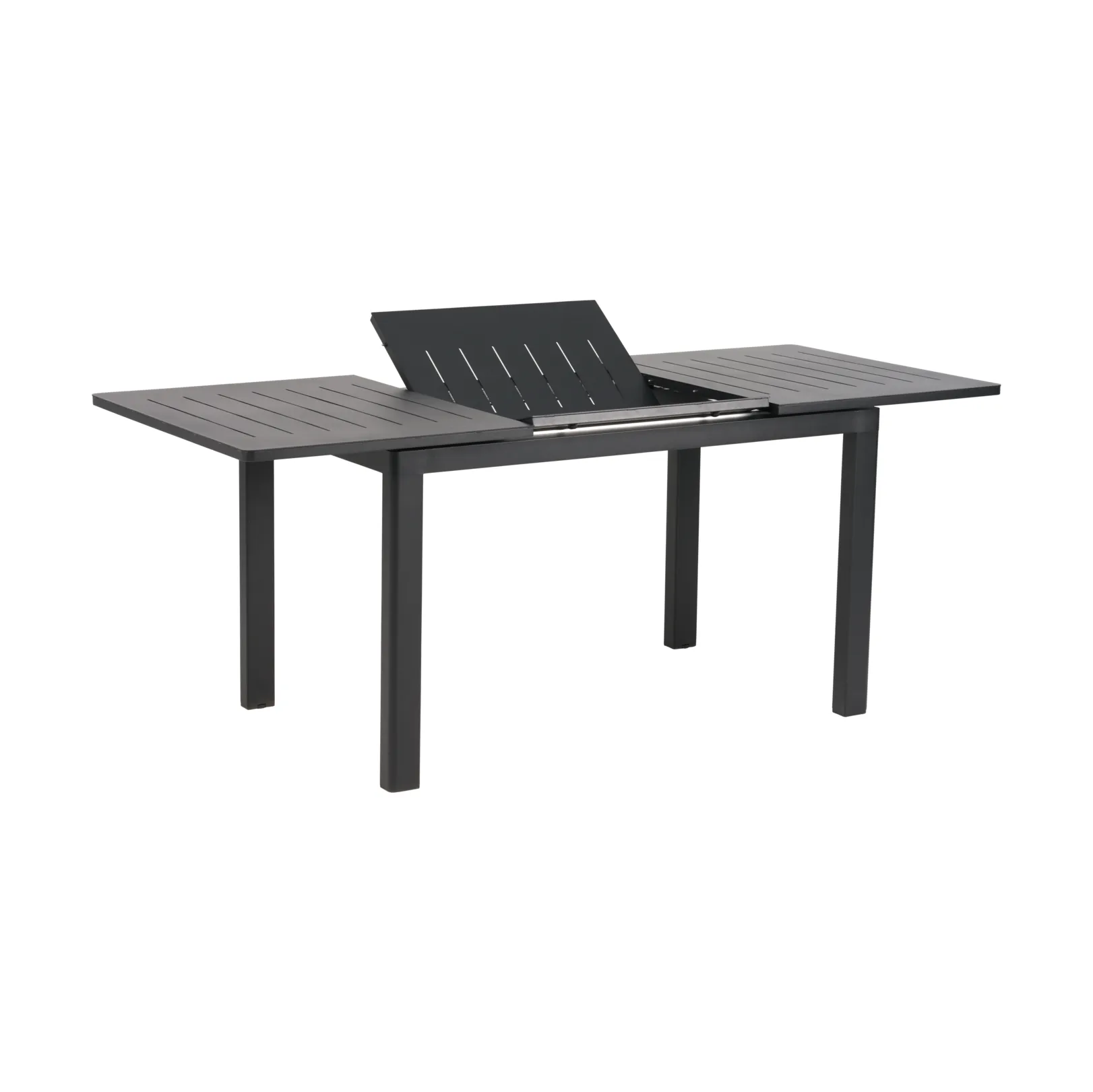 Lomma Esstisch, Schwarz, 128-187x80x73 cm Brafab
