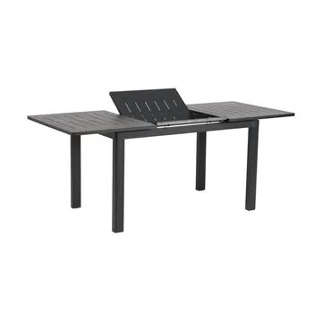 Lomma Esstisch - Schwarz, 128-187x80x73 cm - Brafab