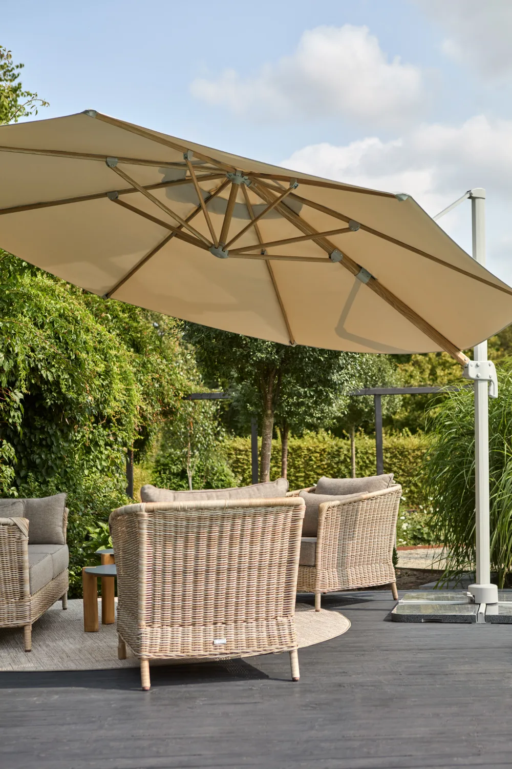 Luzzi Ampelschirm, Khaki Brafab