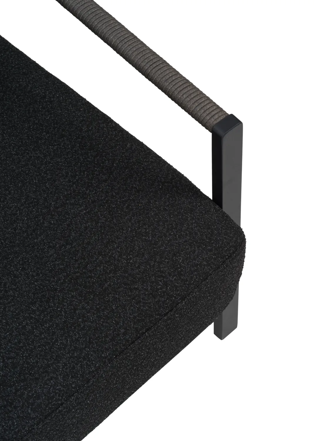 Lyra Sessel, Schwarz-teddy black Brafab