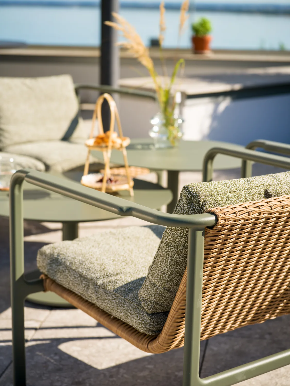 Motty Sessel, Nordic green-teddy verde Brafab