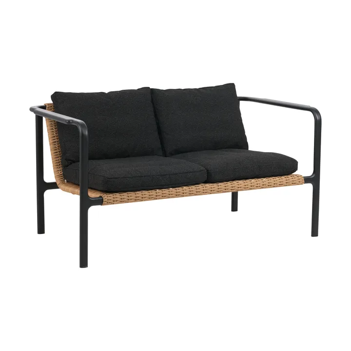 Motty Sofa - Schwarz-teddy black, 2-sitzig - Brafab