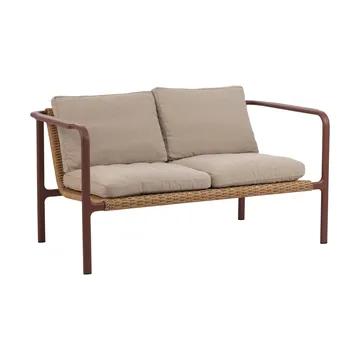 Motty Sofa - Zin red-teddy beige, 2-sitzig - Brafab